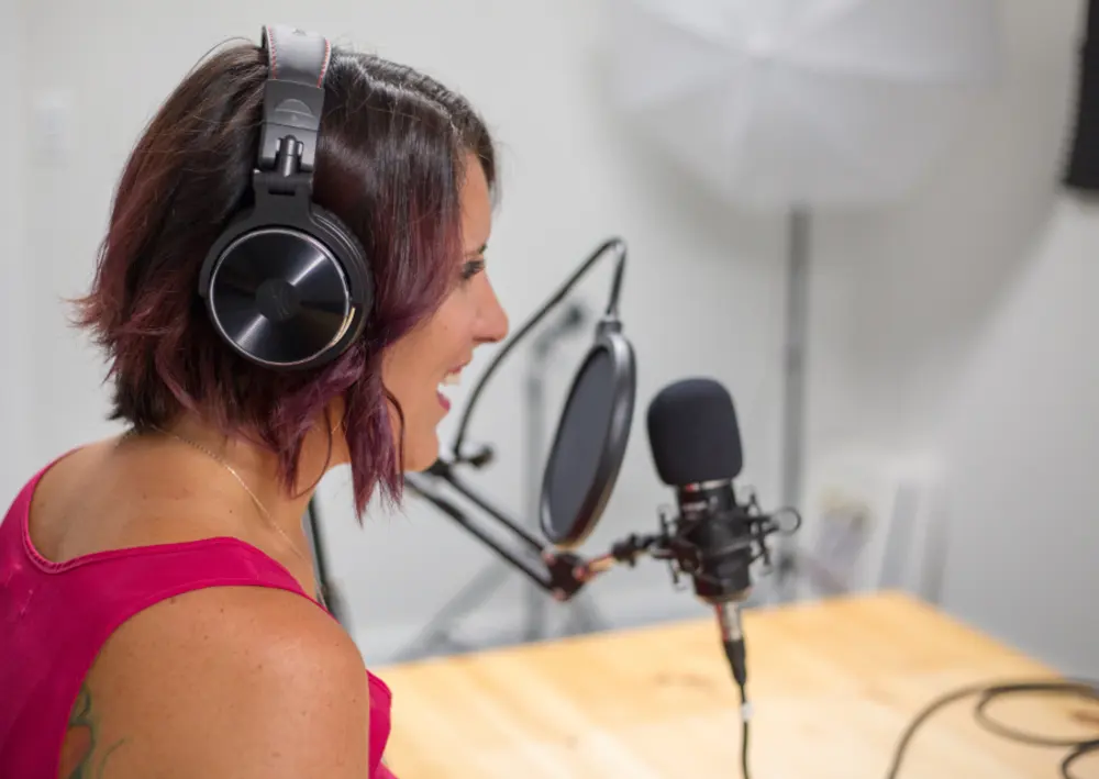 A musician in the studio